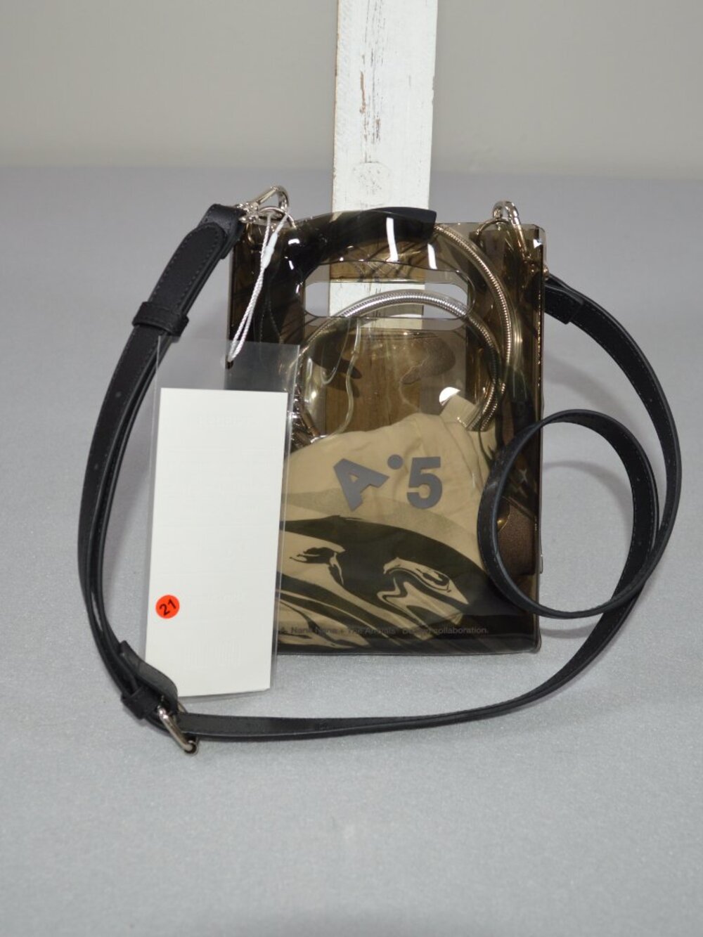 NWT nana-nana x The Arrivals A5 Mini Tote Safari PVC Crossbody Bag - Picture 3 of 14